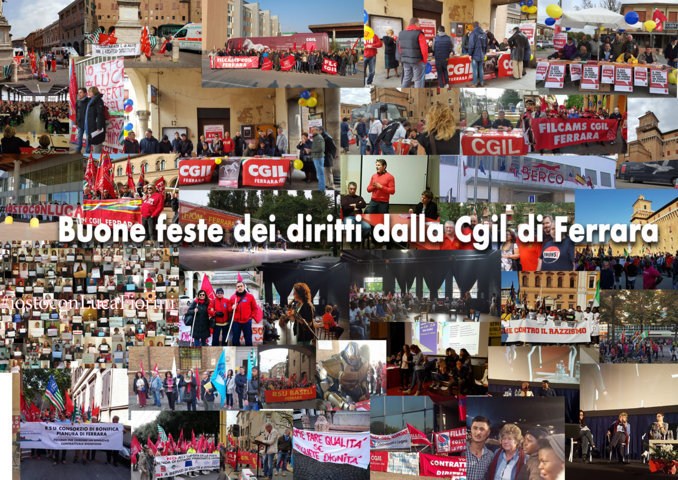 Buone feste dei diritti da Cgil Ferrara