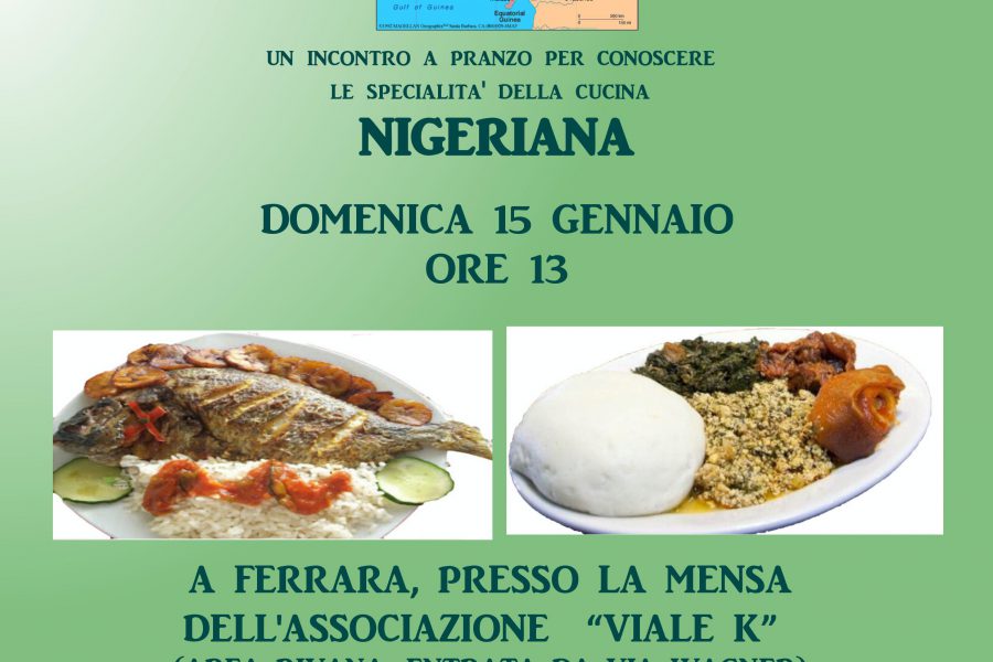Oltre i confini: pranzo con specialità nigeriane