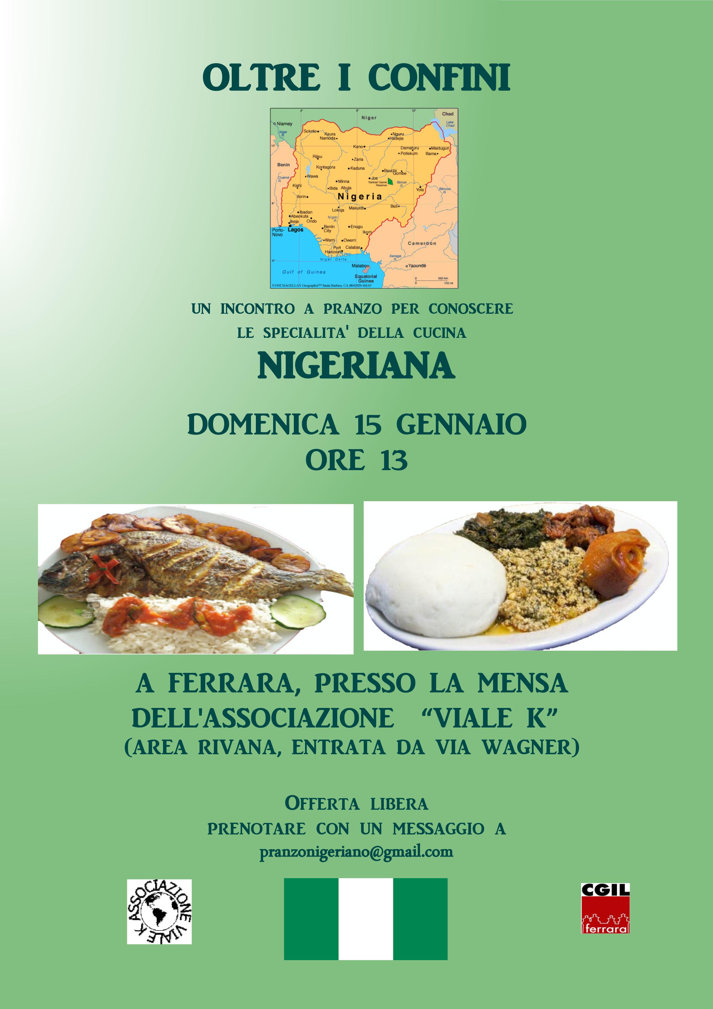 Oltre i confini: pranzo con specialità nigeriane