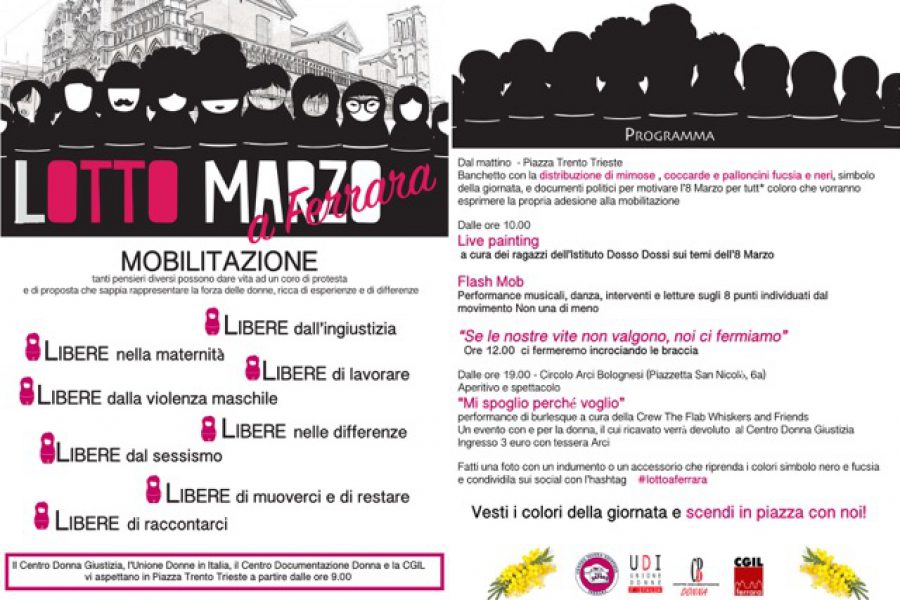 #LottomarzoaFerrara: programma e manifesto