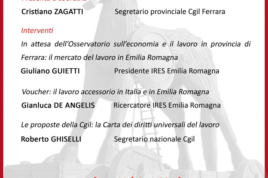 Lunedì 3 aprile a Ferrara giornata interamente dedicata a #referendumlavoro