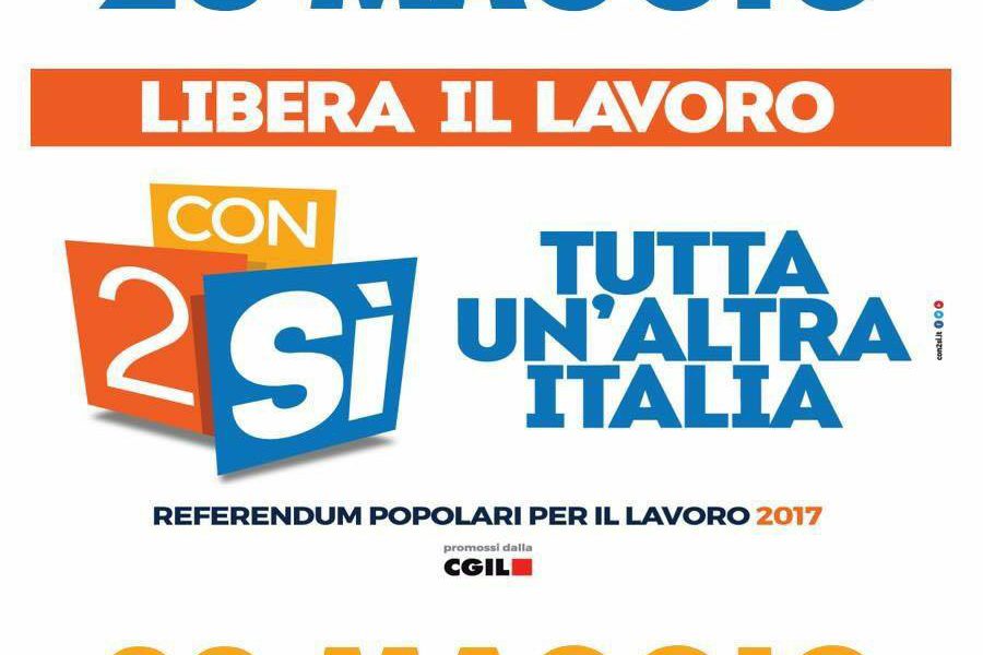 Domenica 28 maggio tutti a votare SI’ su voucher e appalti