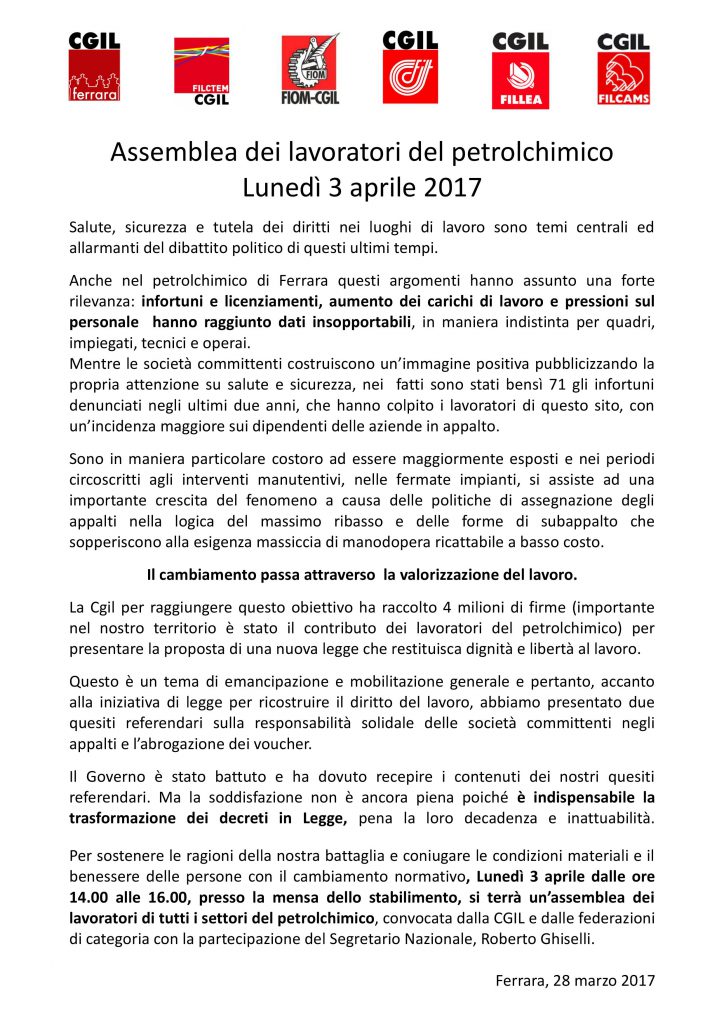 volantino assemblea 3 aprile