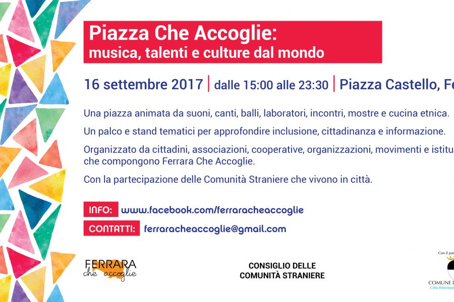 Piazza che accoglie: musiche, talenti e culture dal mondo