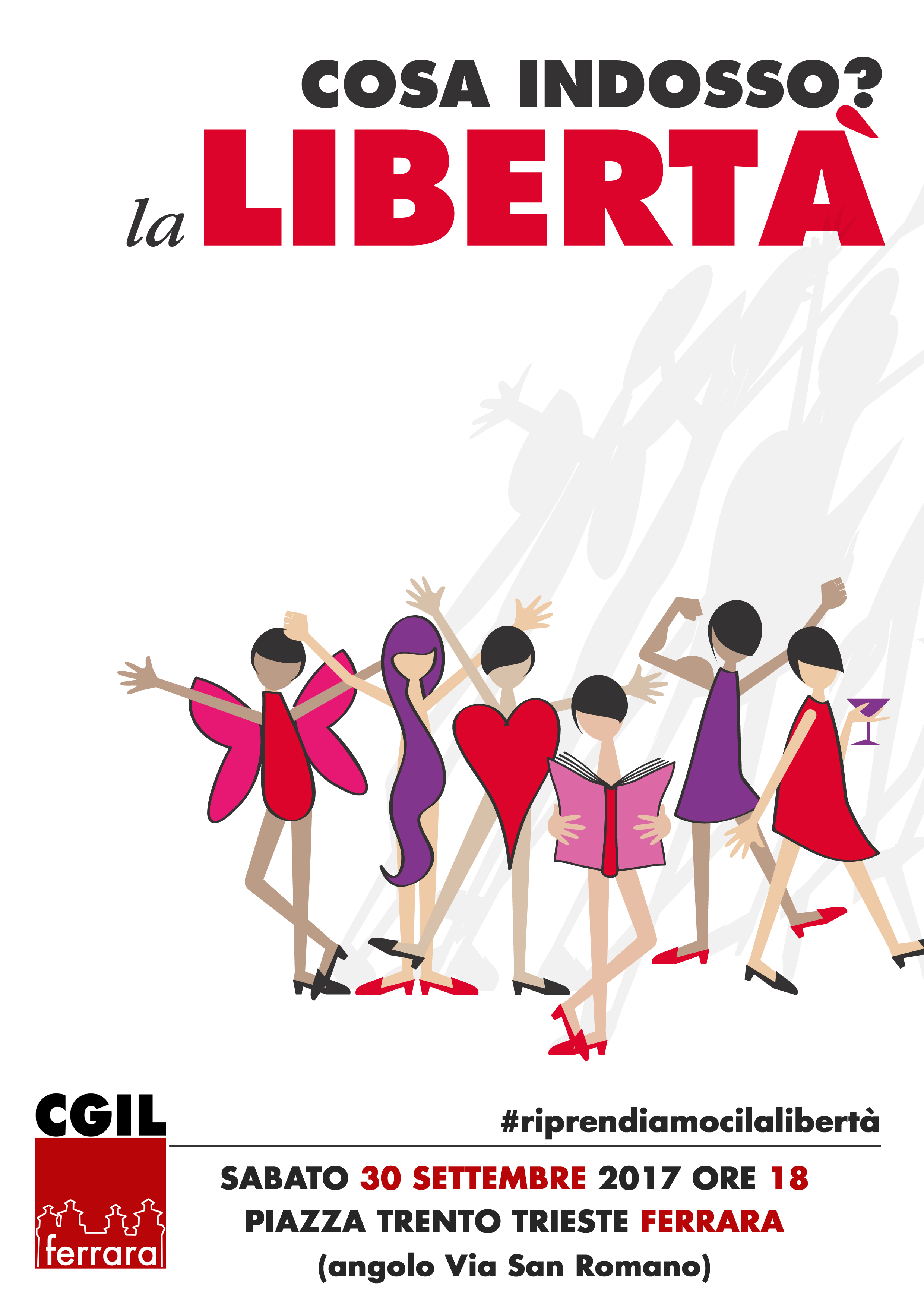 #riprendiamocilalibertà: presidio sabato 30 settembre a Ferrara contro la violenza sulle donne