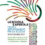 Presidio a Ferrara “La scuola è aperta a tutti e a tutte” sabato 18 novembre