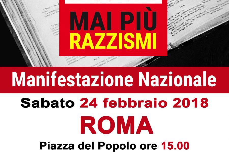MAI PIU’ FASCISMI: manifestazione nazionale sabato 24 febbraio a Roma