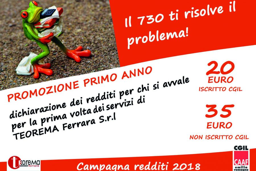 Dichiarazione dei redditi: promozione primo anno