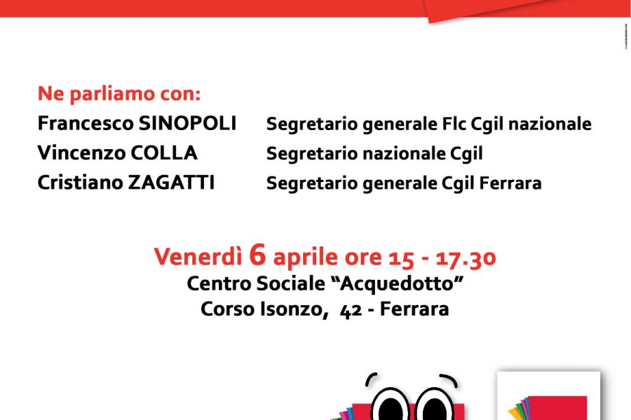 Lavoro, democrazia, rappresentanza: un incontro aperto della FLC CGIL di Ferrara