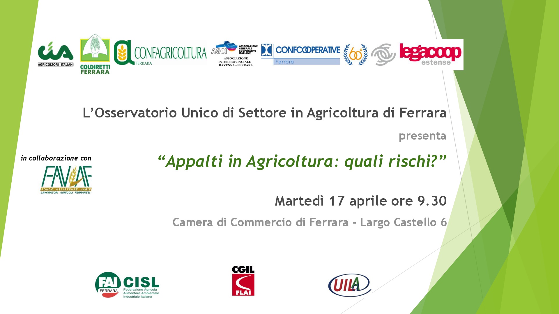 Appalti in agricoltura: quali rischi?