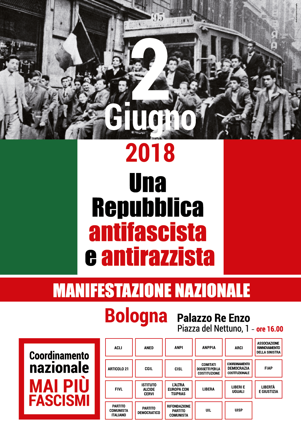 2 giugno 2018: una Repubblica antifascista e antirazzista