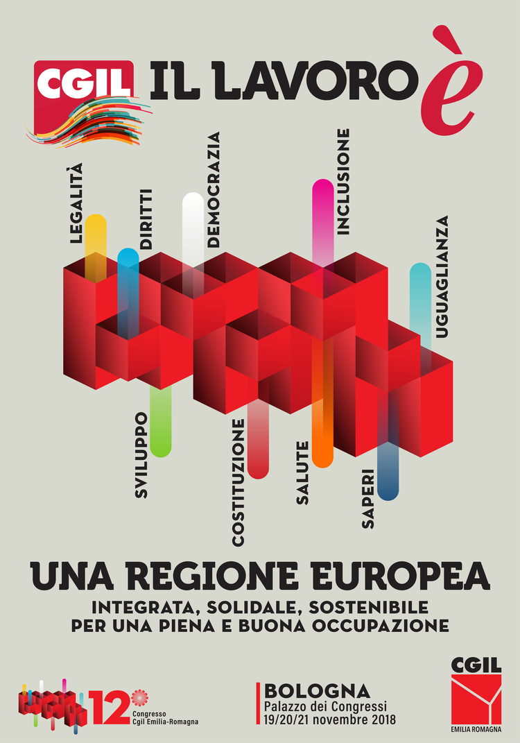 19-21 novembre 2018 a Bologna il XII congresso regionale Cgil Emilia Romagna