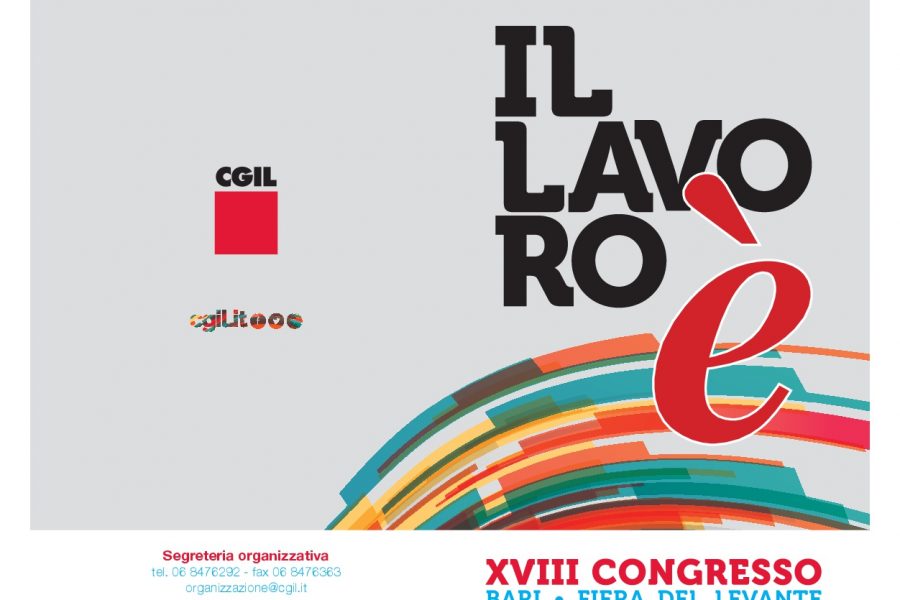 Il Congresso nazionale della Cgil a Bari dal 22 al 25 gennaio