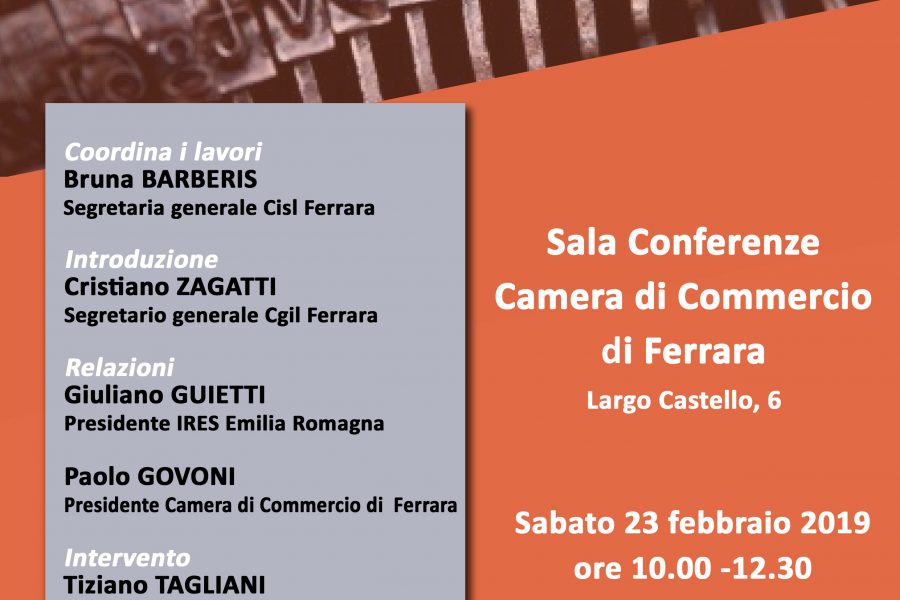 Tra realtà e narrazione: sabato 23 febbraio iniziativa pubblica in Camera di Commercio a Ferrara