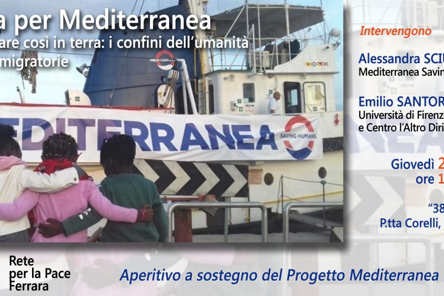 Ferrara per Mediterranea: giovedì 21 marzo alle ore 18.30