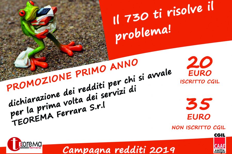 La tua dichiarazione falla semplice: campagna redditi 2019.