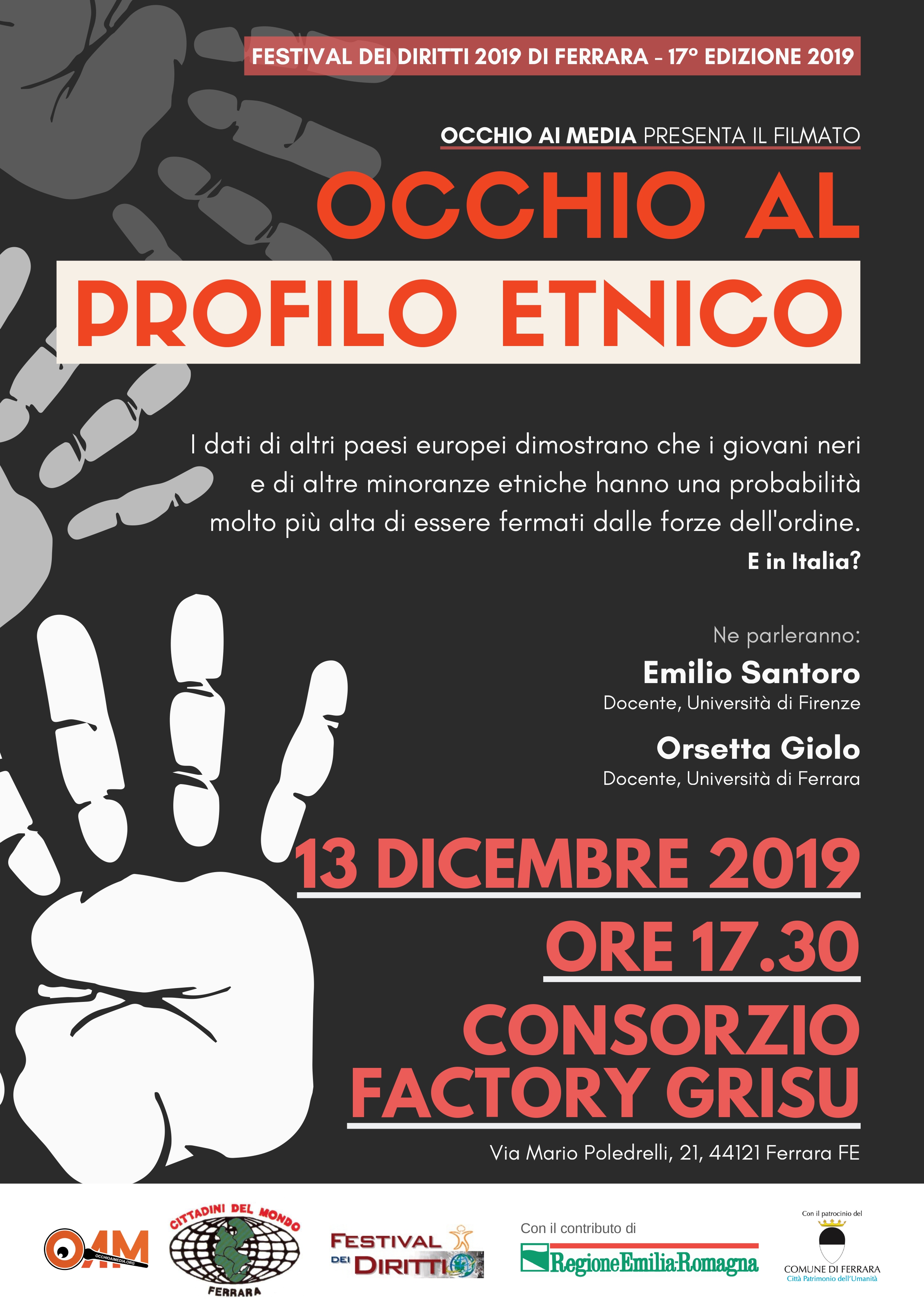 Festival dei Diritti di Ferrara: Occhio al profilo etnico