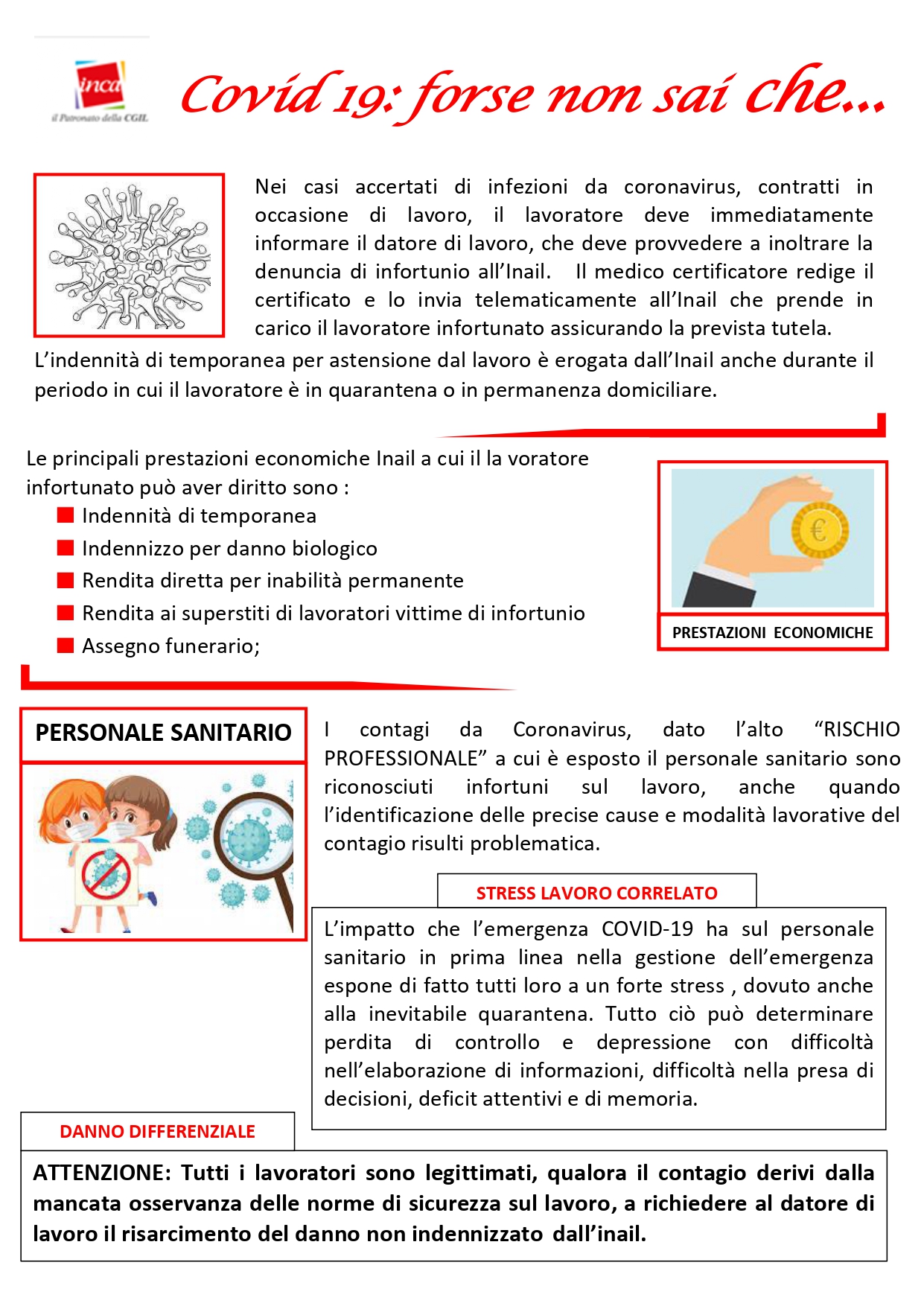 Contagio da Covid 19 in occasione di lavoro: è infortunio sul lavoro