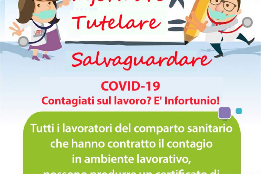 INAIL e Covid 19: le misure applicabili per gli appartenenti al comparto sanità