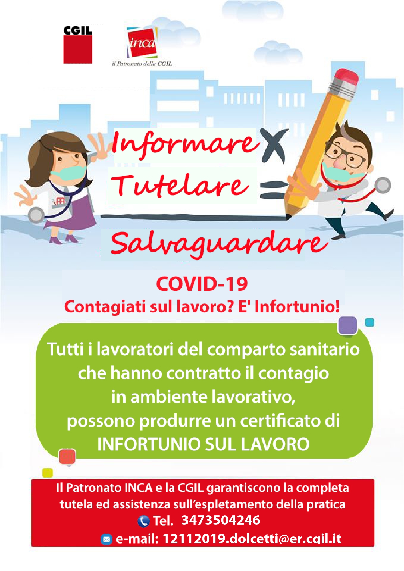 INAIL e Covid 19: le misure applicabili per gli appartenenti al comparto sanità