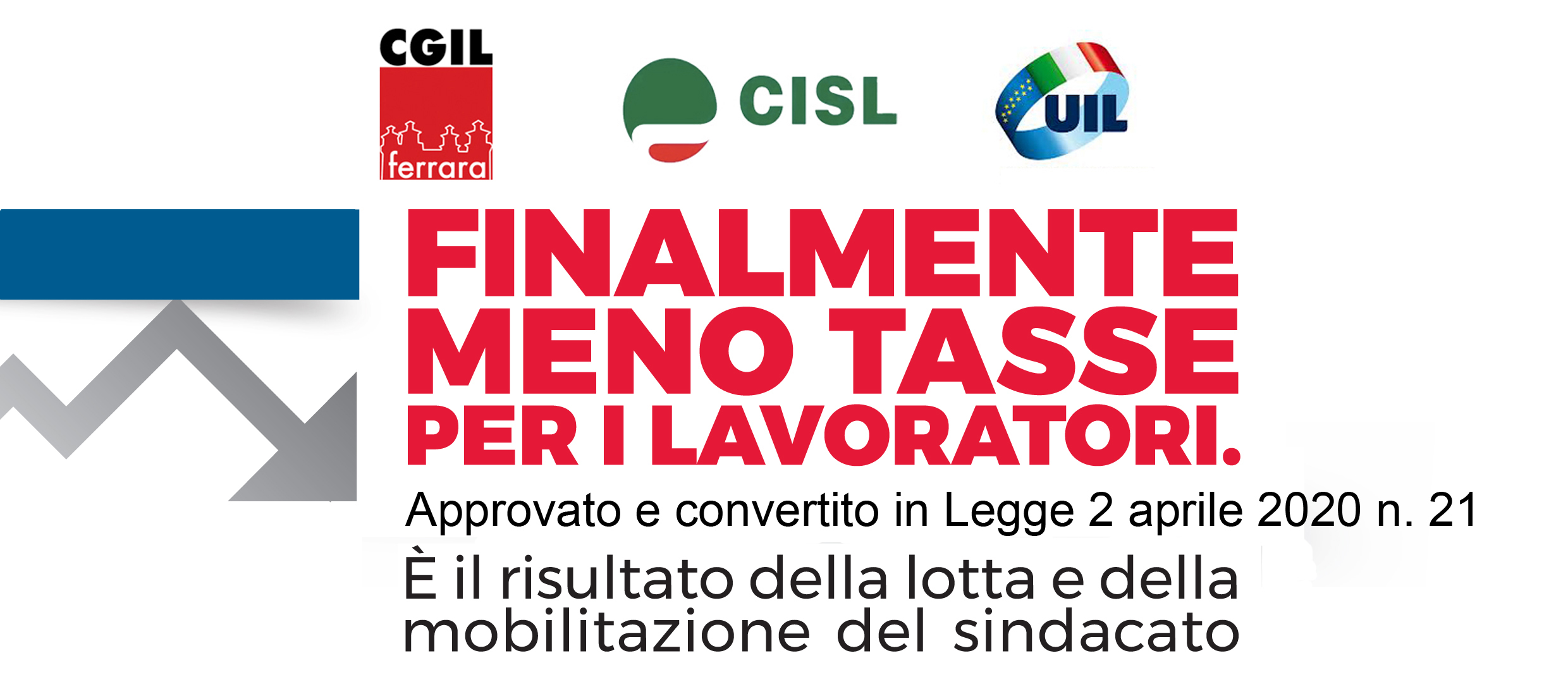 Finalmente meno tasse per i lavoratori