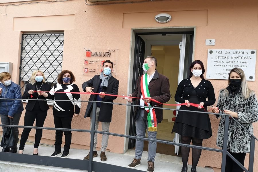 Inaugurata la nuova sede della Camera del Lavoro di Mesola. Zagatti: momento importante.