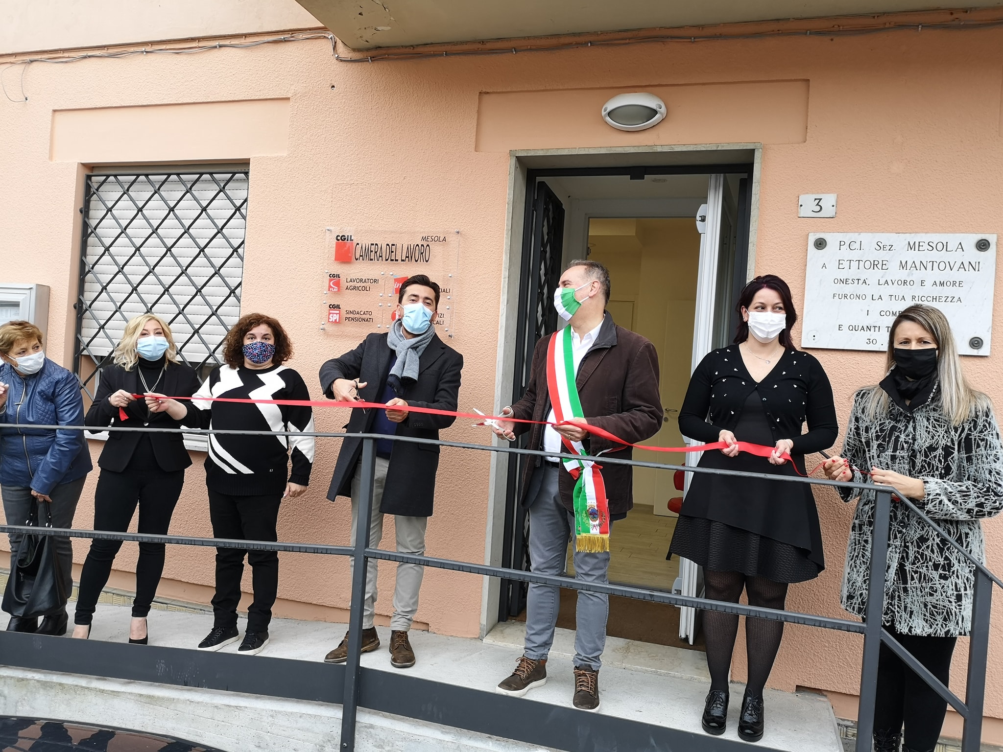 Inaugurata la nuova sede della Camera del Lavoro di Mesola. Zagatti: momento importante.
