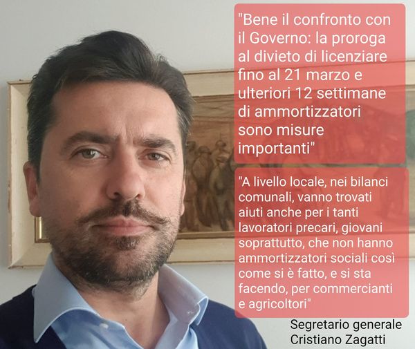 Zagatti: bene sul blocco licenziamenti e proroga cassa integrazione ma è necessario trovare soluzioni a livello locale