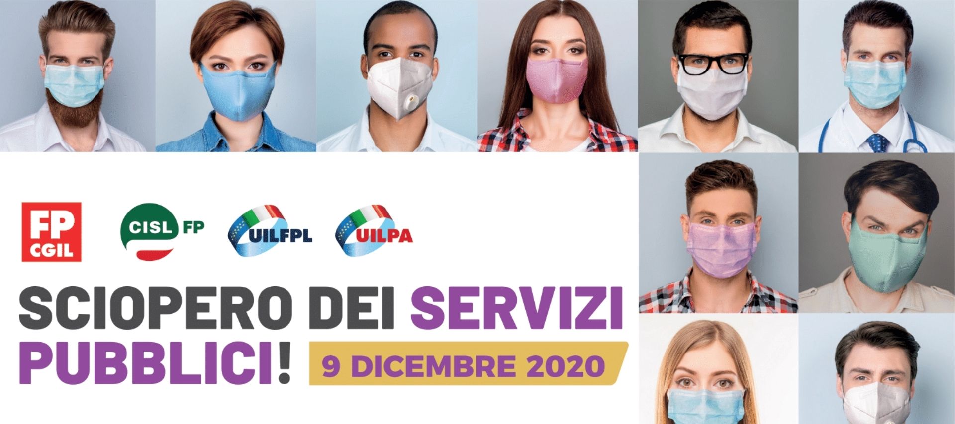 9 dicembre sciopero dei servizi pubblici