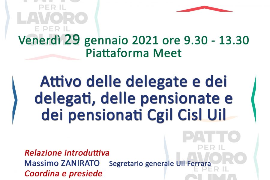 “Patto per il Lavoro e per il Clima” riflessioni e confronto: quali prospettive