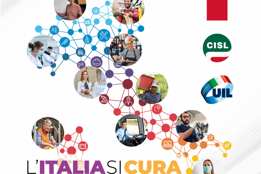 L’Italia si cura con il lavoro. Primo Maggio Cgil Cisl Uil a Ferrara e provincia