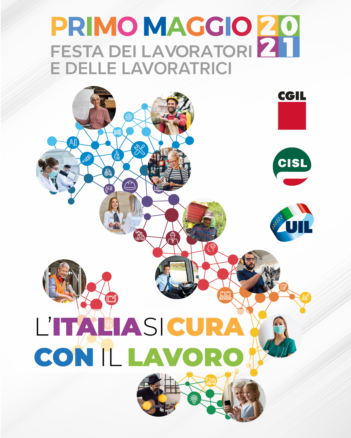 L’Italia si cura con il lavoro. Primo Maggio Cgil Cisl Uil a Ferrara e provincia