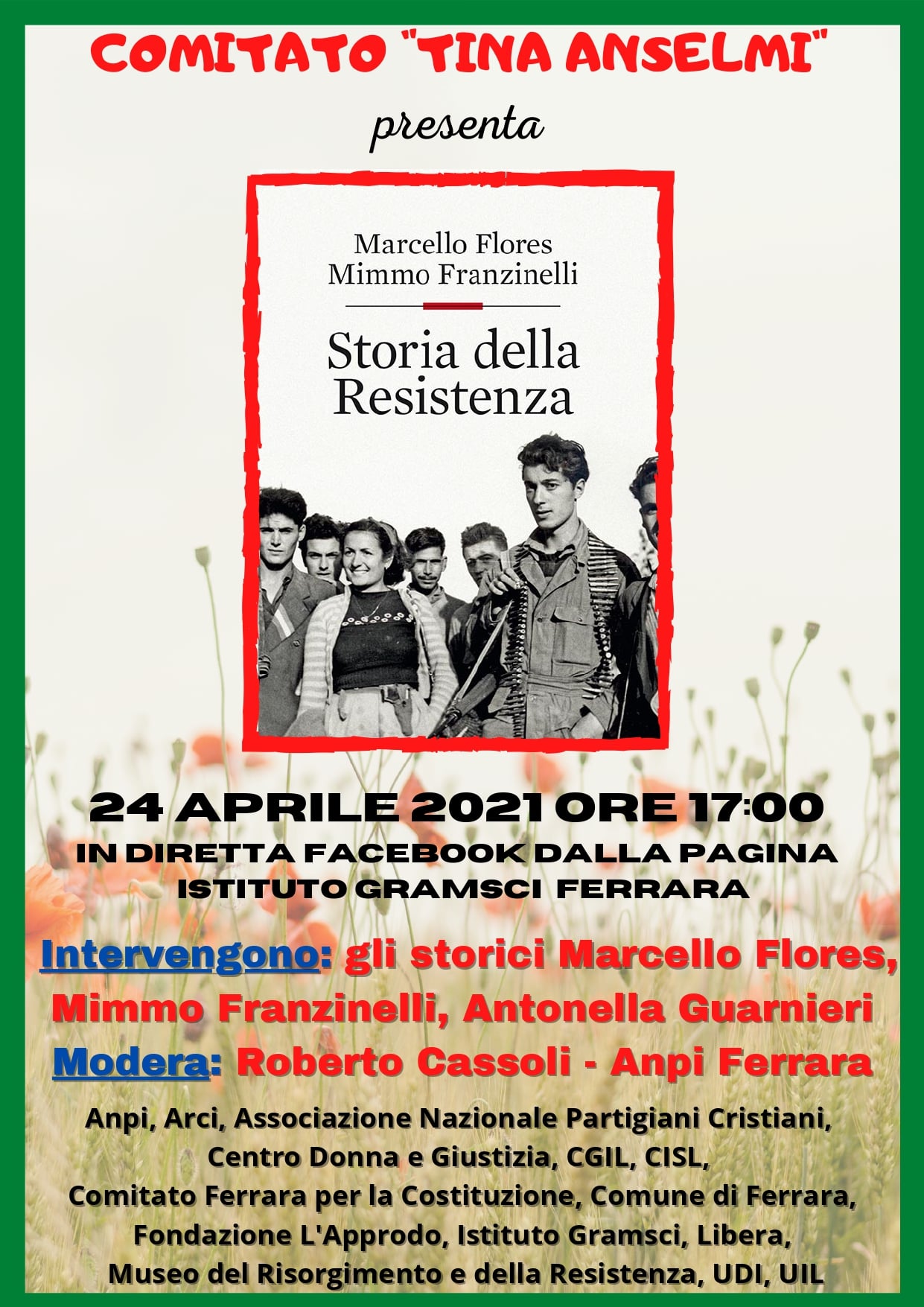 Presentazione del libro “Storia della Resistenza” sabato 24 aprile