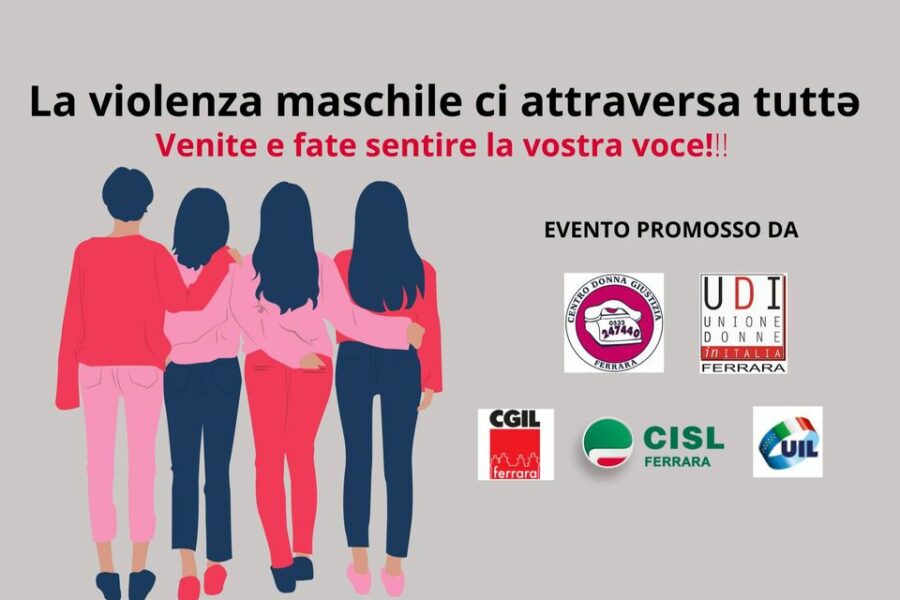 25 novembre: le iniziative promosse da CGIL Ferrara