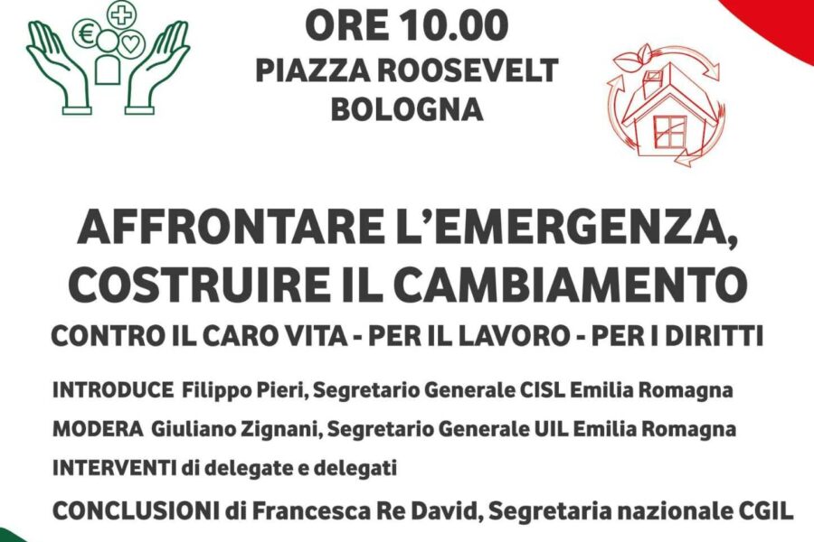 Affrontare l’emergenza, costruire il cambiamento: manifestazione regionale