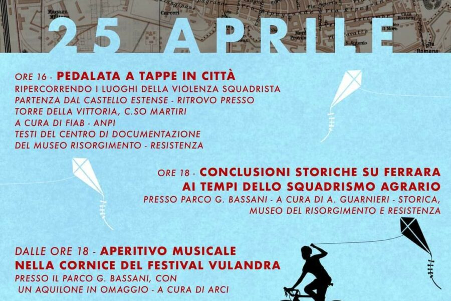 25 Aprile: pedalata a tappe in città ripercorrendo i luoghi della violenza squadrista