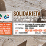 Un aiuto alle popolazioni colpite dall’alluvione in Emilia-Romagna e nelle Marche da parte di Cgil Cisl e Uil.