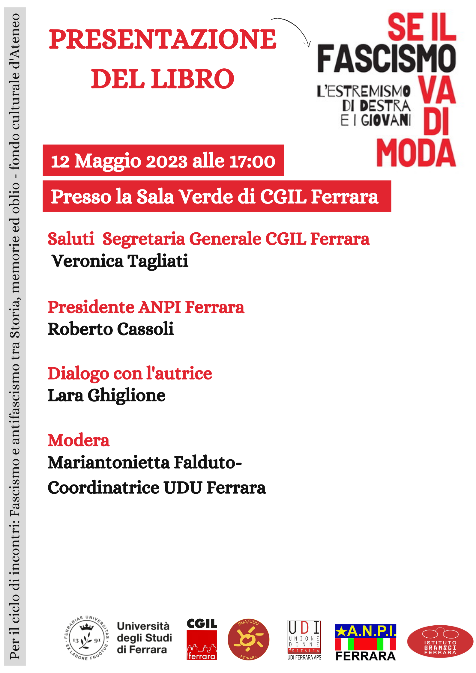 Se il fascismo va di moda: presentazione in Cgil del libro di Lara Ghiglione