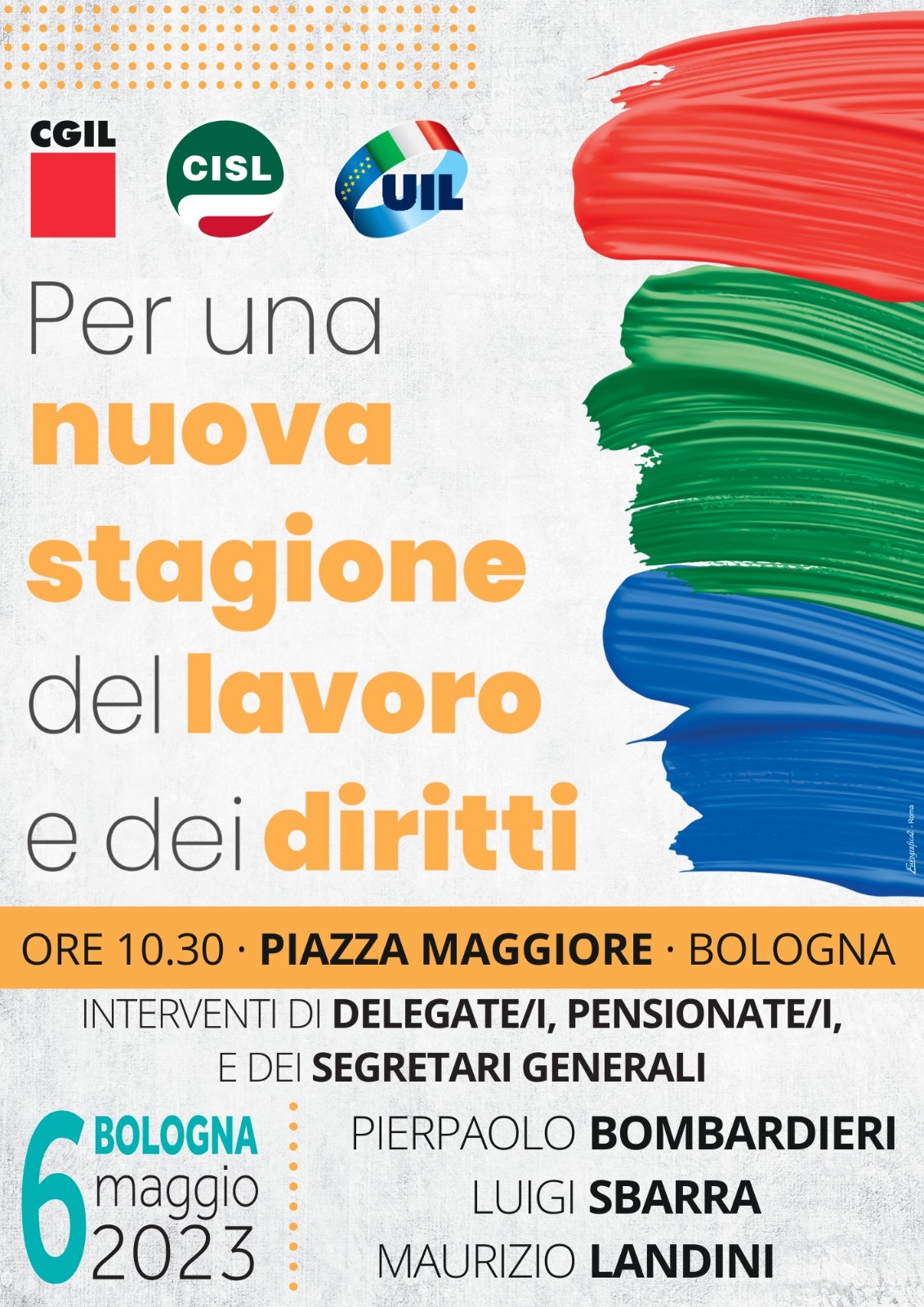 Chiusura sedi Cgil Ferrara e provincia per manifestazione interregionale di sabato 6 maggio