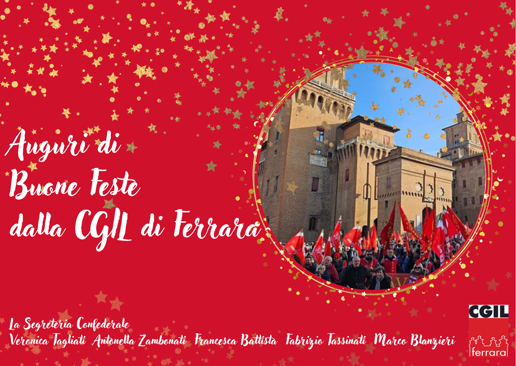 Auguri di Buone Feste dalla Cgil di Ferrara