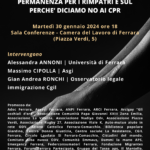 CPR, oltre la propaganda: martedì 30 gennaio ore 18