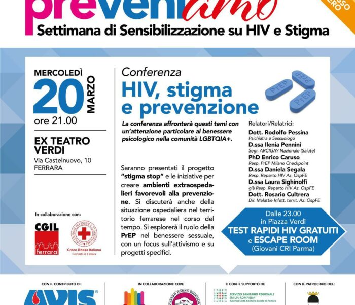 “Preveniamo”: settimana di sensibilizzazione su HIV e Stigma