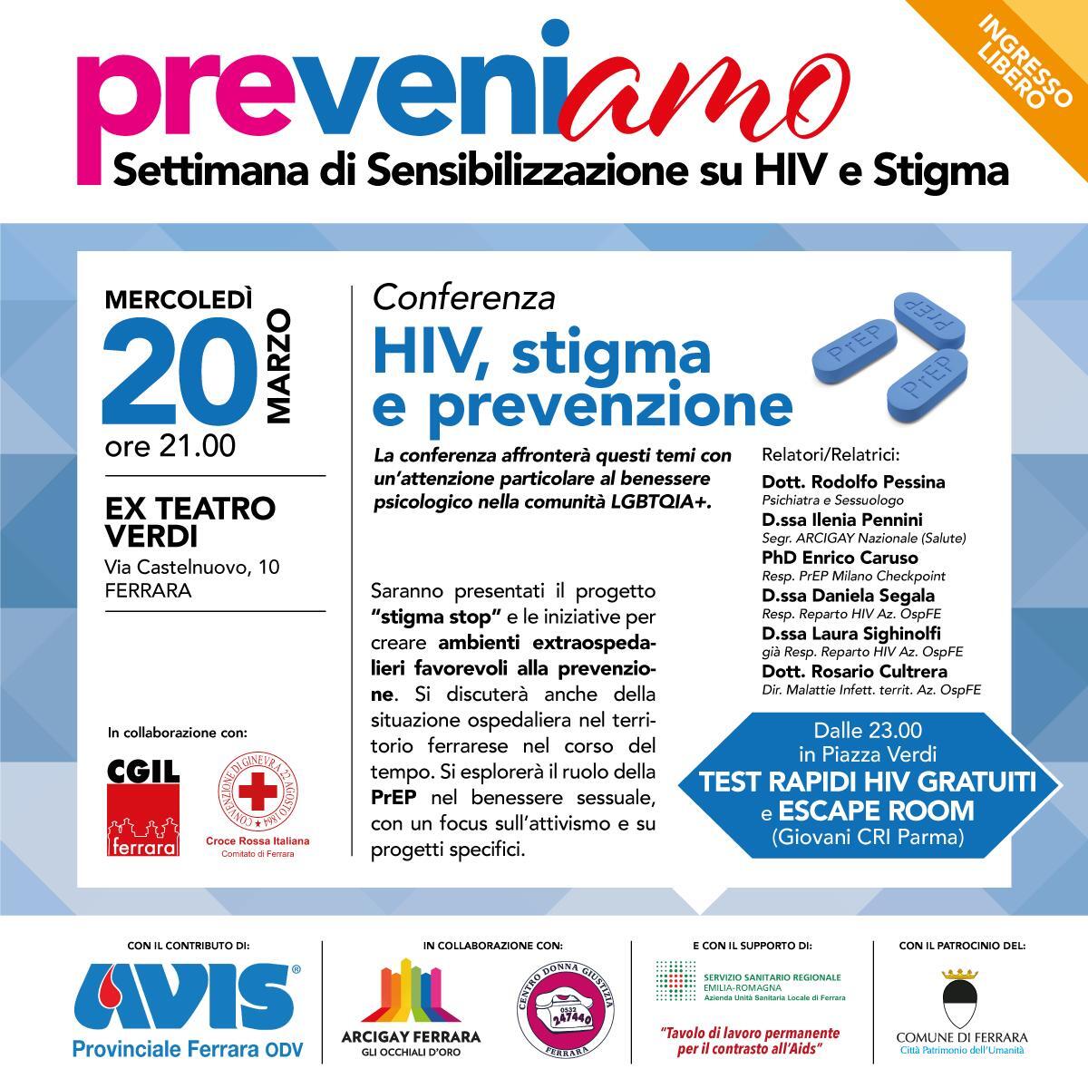 “Preveniamo”: settimana di sensibilizzazione su HIV e Stigma