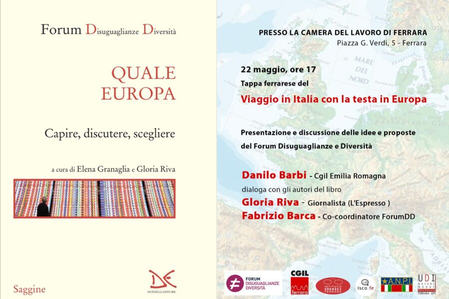 Viaggio in Italia con la testa in Europa: mercoledì 22 maggio alle ore 17