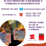 Per il permesso di soggiorno rivolgiti alla Cgil di Ferrara