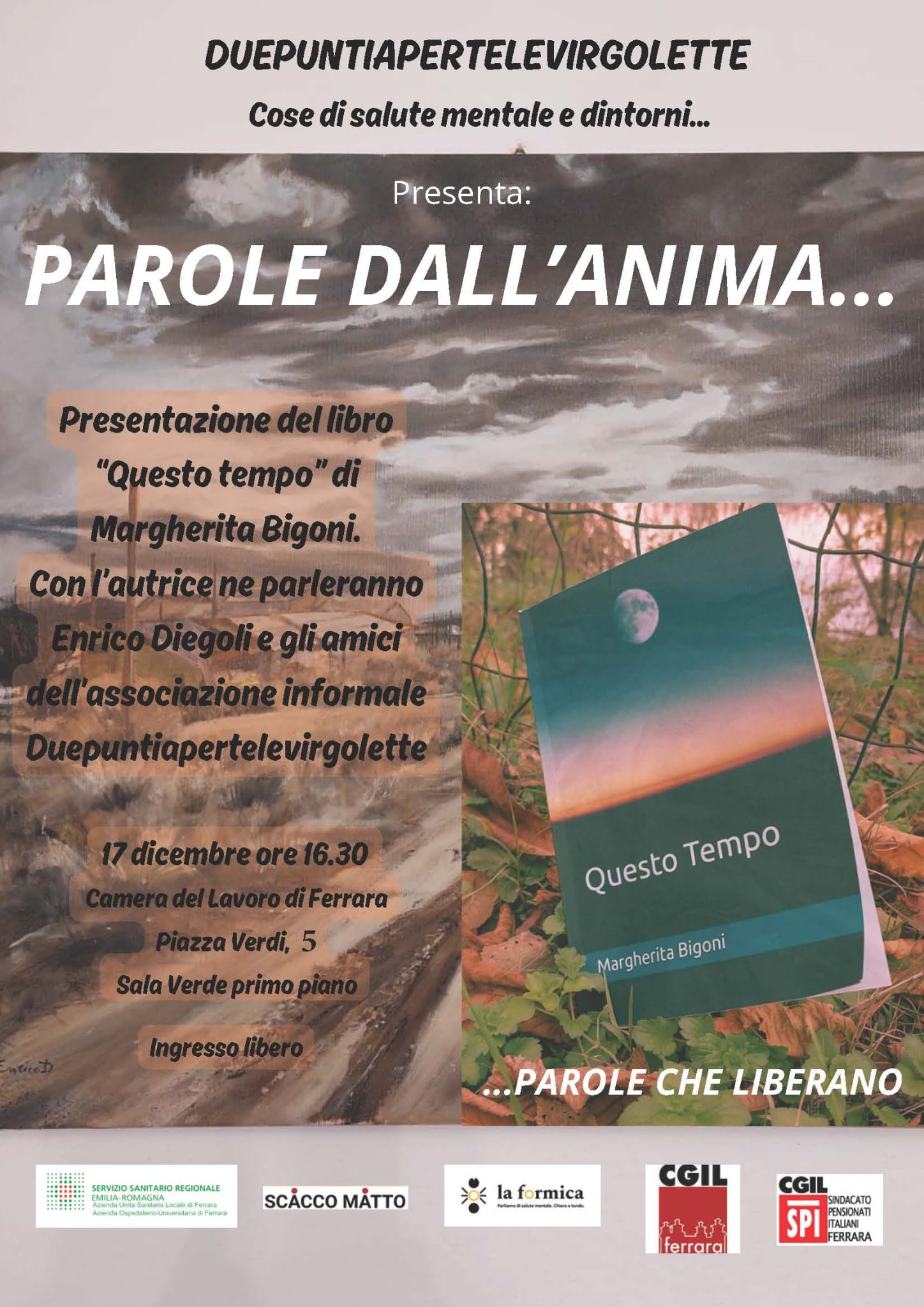 Parole dall’anima: iniziativa sui temi della salute mentale