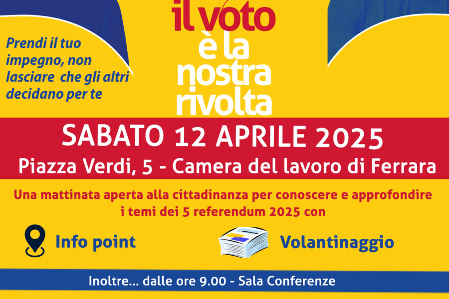 Le Giornate del Lavoro: il 12 aprile con i Referendum 2025