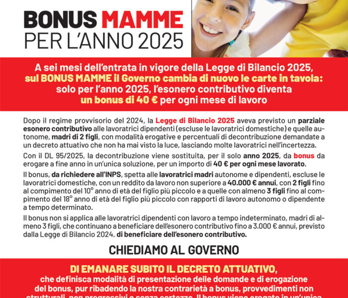 Bonus Mamme
