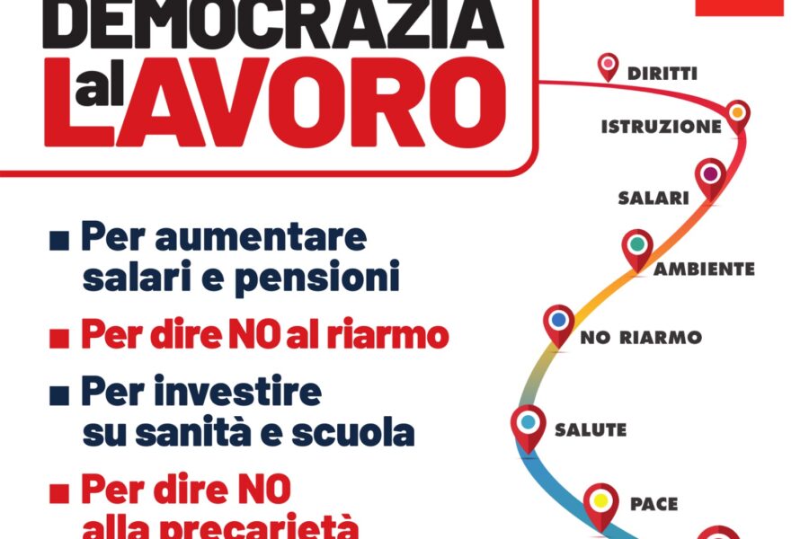 Democrazia al Lavoro: Cgil, 25 ottobre manifestazione nazionale a Roma