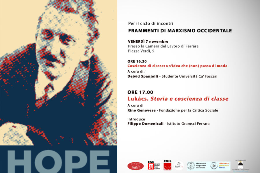 György Lukács: Storia e coscienza di classe. Venerdì 7 novembre